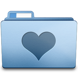 Blue Favorites Icon 256x256 png